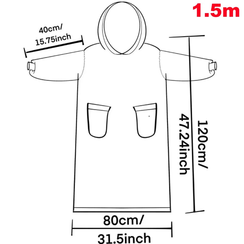 Extra Long Wearable Hoodie Blanket | Women and Men Winter Flannel Blanket Pyjamas | Oversized, Cozy and Soft